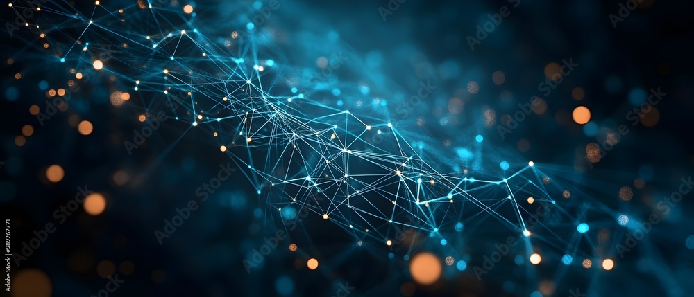 Poster digital transformation in telecommunication networks visualizing the shift from analog to digital co