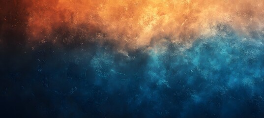 Abstract Blue and Orange Gradient Background with Texture