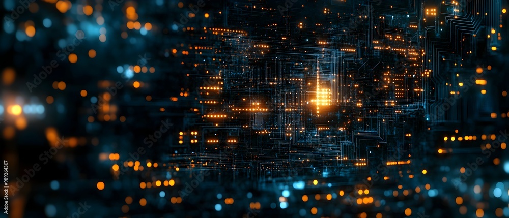 Aufkleber digital signal processing in telecommunication transforming analog signals into vibrant digital data