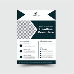 Creative corporate professional flyer design or brochure template design in A4 with colorful proposal, natural shape , vector design cover