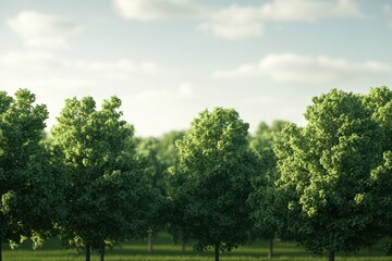 Obraz premium Serene Nature Sounds: Tranquil Ambient Scene with Light Breezes and Calming Patterns