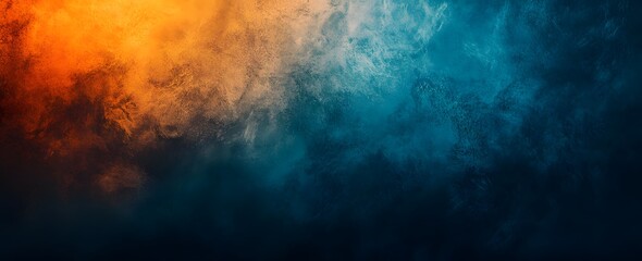 Abstract Gradient Background with Blue, Orange, Teal