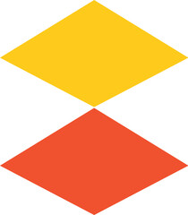 Bauhaus element. Modern geometric abstract shape in minimal style. Brutalism basic form, line, eye, circle and pattern, art vector icon. Colorful figure and dots simple design, white background