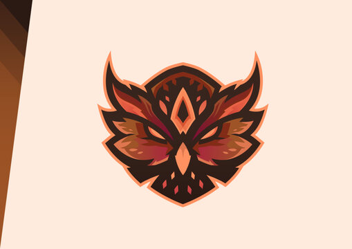 Esport Mascot Logo Brown Owl
