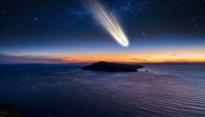 夜空を駆ける彗星