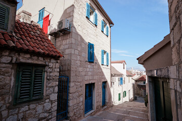Ancient architecture of Split old town, Croatia.