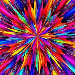 Obraz premium Colorful abstract solid burst background, Conceptual light burst shining abstract shapes, shiny light burst on solid abstract background
