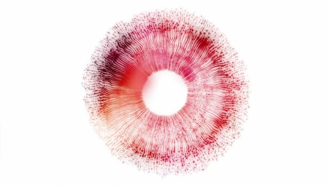 Eye Iris Digital Abstract Concept Entertainment Technology Artificial Intelligence Red