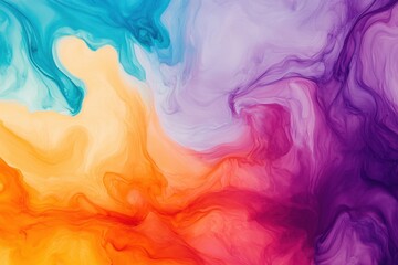 Obraz premium Serene Dreamscapes - Abstract Fantasy Wallpaper for Meditation and Relaxation