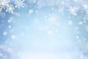 Winter Wonderland Background with Snowflakes