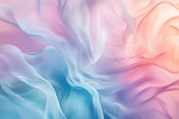 Obraz premium Pastel colored fabric is flowing creating a wavy abstract texture