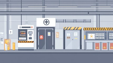 Futuristic Emergency Room with Advanced Medical Technology