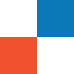 Bauhaus element. Modern geometric abstract shape in minimal style. Brutalism basic form, line, eye, circle and pattern, art vector icon. Colorful figure and dots simple design, white background