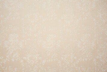 Beige Damask Background With Subtle Floral Pattern