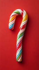 Fototapeta premium A modern take on the classic candy cane