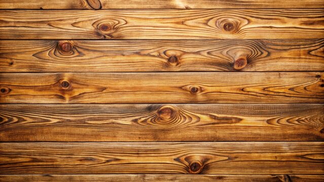 Background of old rustic natural pine wood planks showing growth rings with knots