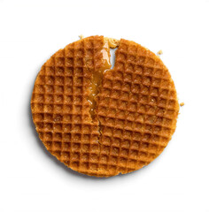 Cracked Stroopwafel with Caramel Filling