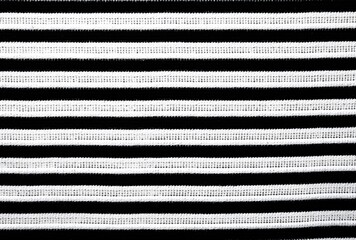 Black And White Striped Knit Fabric Texture