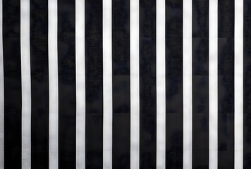 Black and White Striped Fabric Texture Background