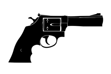 silhouette of a Revolver