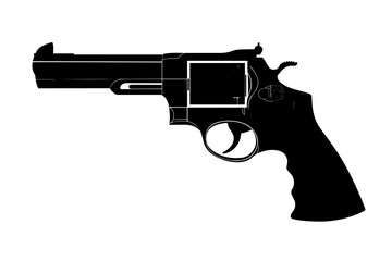 silhouette of a Revolver