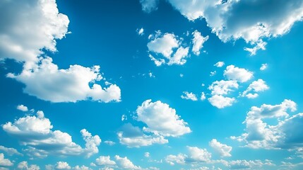 Blue sky with white clouds