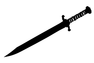 silhouette of a Modern Tactical Sword