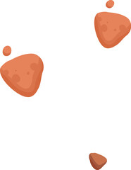 Cartoon meat product. Chicken, sausage and sausages. Steak, pork bacon and rib vector icon. Steak chicken, sausage and bacon, product ingredient illustration on white background