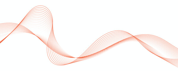 Abstract orange wave background