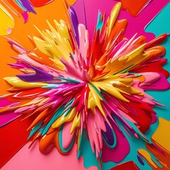 Fototapeta premium Colorful abstract solid burst background, Conceptual light burst shining abstract shapes, shiny light burst on solid abstract background