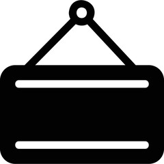 Simple vector icon blank plate