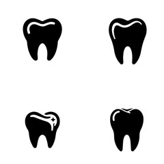 tooth icon, tooth vector, tooth silhouette, dental icon,tooth illustration