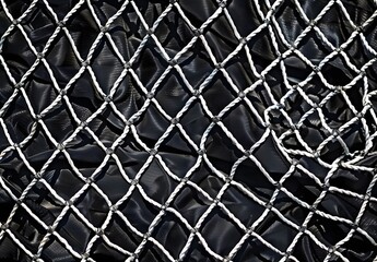 Fototapeta premium Abstract Black & White Net Pattern Background