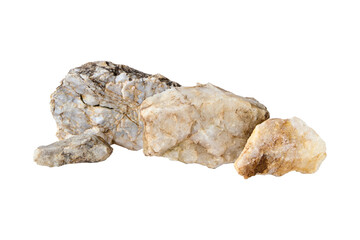 Raw mountain marble stones without png background