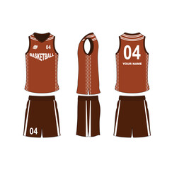Basketball jersey set template collection.