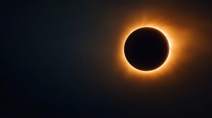 A large black sun is seen during a total eclipse, AI