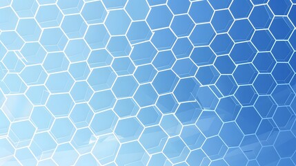 Abstract Blue Hexagon Pattern Background