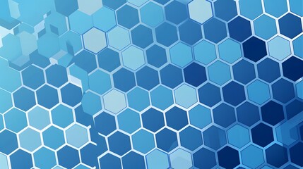 Fototapeta premium Abstract Blue Hexagon Pattern Background