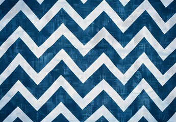 Blue Chevron Fabric Texture Background