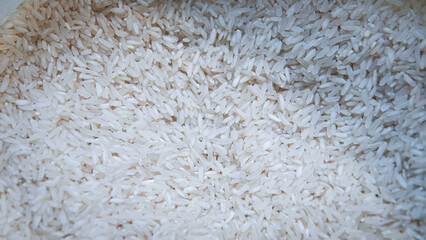 Natural white rice. white rice background