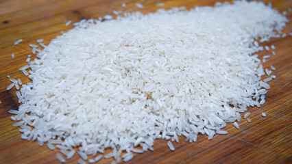 Natural white rice. white rice background