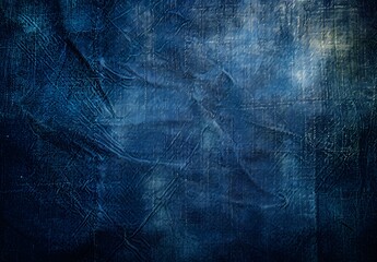 Blue Denim Texture Background with Soft Light and Shadow