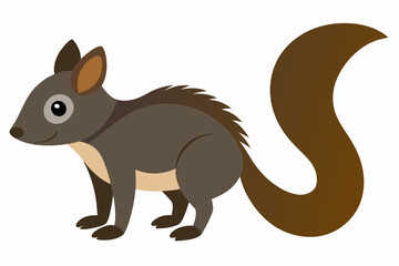 Fototapeta premium Bushy-tailed olingo vector illustration