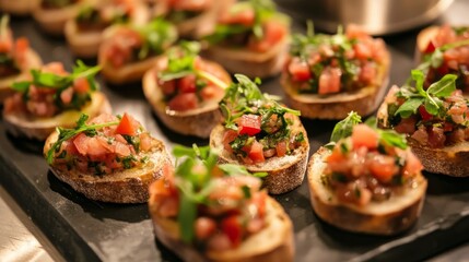 Olive spread on small bread