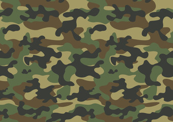 Fototapeta premium military camouflage background, army seamless pattern, fashionable classic design for textiles