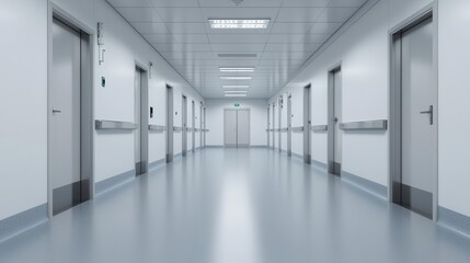 Fototapeta premium Clean room with air filtration system, Sterile environment, Safety and hygiene
