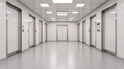Fototapeta premium Clean room with air filtration system, Sterile environment, Safety and hygiene