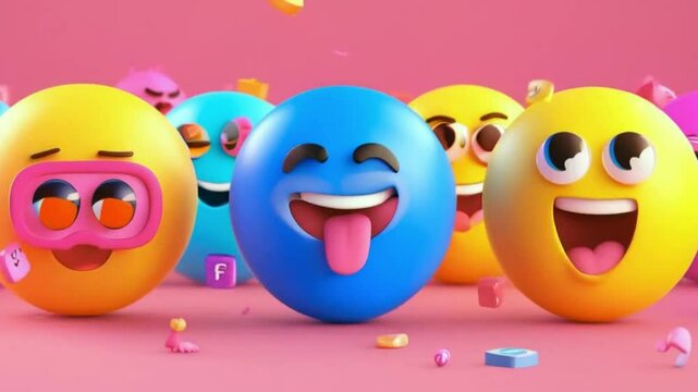 Creative Social Media Graphics: 3D Emojis and Engagement Boosters