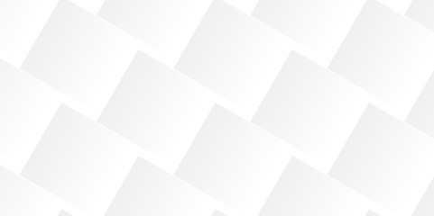 Abstract minimal geometric white and gray light background design. white transparent material in triangle diamond and squares shapes in random geometric pattern.	