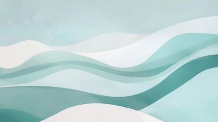 Abstract Waves in Blue and White